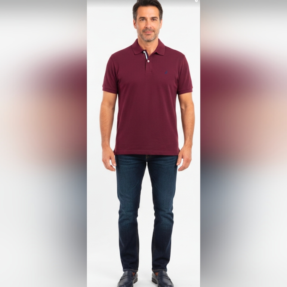 Nautica Men's XL Burgundy Polo Shirt NWOT